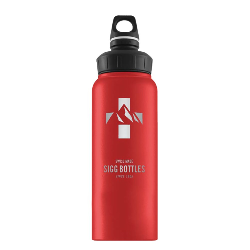 SIGG WMB 寬口鋁瓶 1L　紅色瑞士馬特洪峰