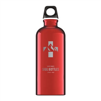 SIGG Traveller 旅行家經典鋁瓶 0.6L 紅色瑞士馬特洪峰