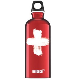 SIGG Traveller 旅行家經典鋁瓶 0.6L 櫻桃紅瑞士旗