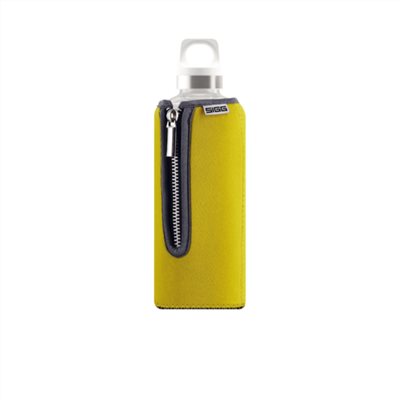 SIGG Stella 玻璃水壺+ 黃色Neoprene 潛水布保護套 0.5L