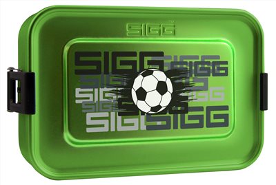SIGG Metal Box Plus S 午餐盒便當盒 綠色+足球圖案-小