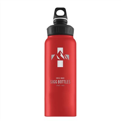 SIGG WMB 寬口鋁瓶 1L　紅色瑞士馬特洪峰